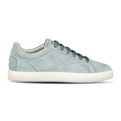 TOD'S ALLACCIATA CASSETTA RUBBER-TRIMMED SUEDE SNEAKERS