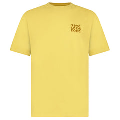AIMÉ LEON DORE STACKED LOGO T-SHIRT OCHRE