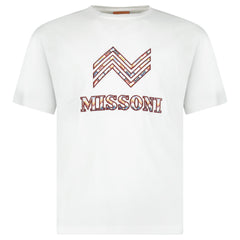MISSONI LOGO T-SHIRT WHITE ORANGE