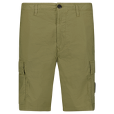 STONE ISLAND BERMUDA CARGO SHORTS MILITARY GREEN / KAHKI