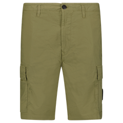 STONE ISLAND BERMUDA CARGO SHORTS MILITARY GREEN / KAHKI