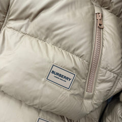 BURBERRY HALSBY PUFFER JACKET BEIGE