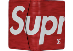 Louis Vuitton x Supreme Pocket Organizer Epi Red