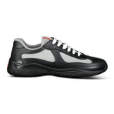 PRADA AMERICAS CUP MESH TRAINERS MATTE BLACK / GREY