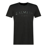 BALMAIN Raised Logo T-Shirt Black