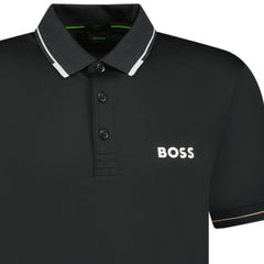 BOSS PAUL PRO POLO T-SHIRT BLACK