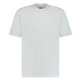 BRUNELLO CUCINELLI DOUBLE CREW NECK T-SHIRT GREY & WHITE