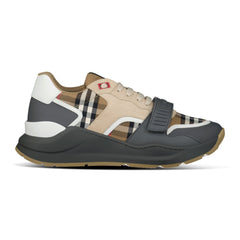 BURBERRY 'RAMSEY RUNNER' TRAINERS TAUPE BROWN