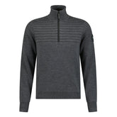 CANADA GOOSE CLARKE HALF ZIP UP SWEATER GREY