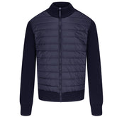 CANADA GOOSE 'HYBRIDGE' KNIT PADDED JACKET NAVY