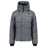 CANADA GOOSE MACMILLAN DOWN PARKA GREY WOOL