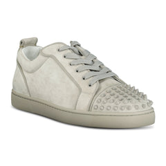 CHRISTIAN LOUBOUTIN 'JUNIOR SPIKES' ORLATO SNEAKERS LIGHT GREY / BEIGE