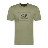 CP COMPANY Chest Logo T-Shirt Khaki