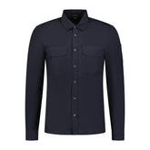 CP COMPANY CHROME LENS BUTTON-UP OVERSHIRT JACKET NAVY