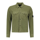 CP COMPANY Corduroy Button Up Jacket Green