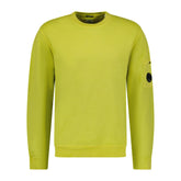 CP COMPANY Garment Dyed Arm Lens Sweatshirt Yellow