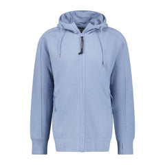 CP COMPANY Goggle Hood Zip-Up Sweatshirt Infinity Blue