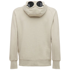 CP COMPANY Goggle Hoodie Sweatshirt Ivory