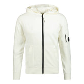 CP COMPANY Hooded Lens Sweatshirt White