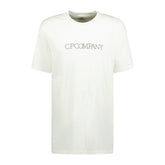 CP COMPANY Large Embossed Chest Logo T-Shirt White