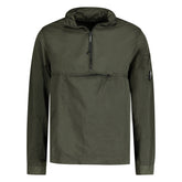 CP COMPANY Lens Chrome Half Zip Jacket Khaki