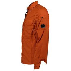 CP COMPANY Lens Chrome Overshirt Jacket Orange