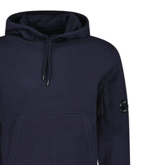 CP COMPANY LENS DIAGONAL RAISED HOODIE NAVY