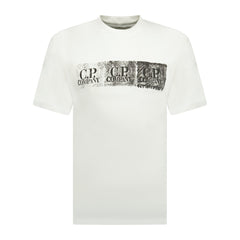 CP COMPANY Logo Print T-Shirt White