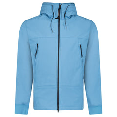 CP COMPANY SHELL-R FLEECE GOGGLE JACKET AEGEAN BLUE