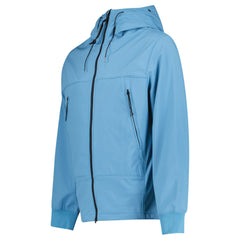 CP COMPANY SHELL-R FLEECE GOGGLE JACKET AEGEAN BLUE