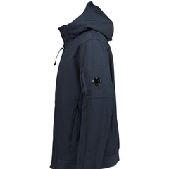 CP COMPANY SHELL-R HOODED JACKET NAVY BLUE