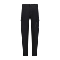 CP COMPANY Stretch Sateen Zip Pocket Cargo Pants Black