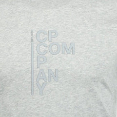 CP COMPANY Writing Logo Print T-Shirt Grey