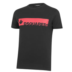 DSQUARED2 Leaf Logo T-Shirt Black