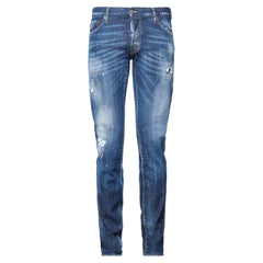 DSQUARED2 'Slim Jean' Paint Splatter Jeans Dark Blue