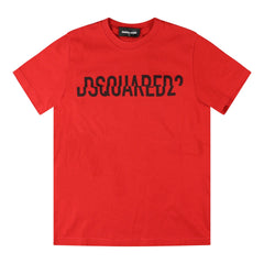 DSQUARED2 (Kids) Writing Logo T-Shirt Red