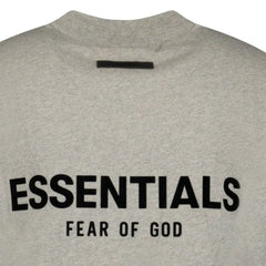 FEAR OF GOD ESSENTIALS CREW NECK DARK OATMEAL GREY T-SHIRT