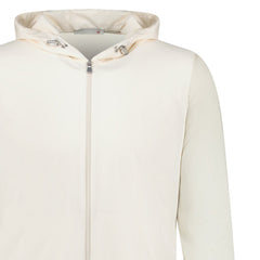 GRAN SASSO ATHLEISURE HOODED JACKET IN CREAM