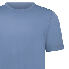 GRAN SASSO COTTON CREWNECK T-SHIRT IN BLUE