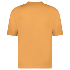 GRAN SASSO COTTON CREWNECK T-SHIRT IN ORANGE