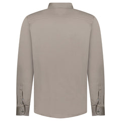 GRAN SASSO MERCERIZED COTTON JERSEY SHIRT IN GREY