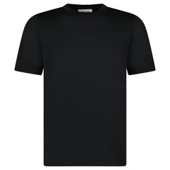 GRAN SASSO PURE COTTON T-SHIRT IN BLACK