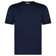 GRAN SASSO PURE COTTON T-SHIRT IN NAVY