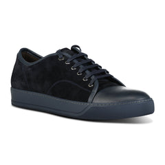 LANVIN Low-Top Patent Toe Trainer Navy