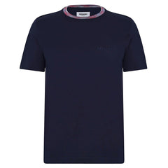 MISSONI LOGO COLLAR T SHIRT - NAVY