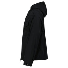 MONCLER FUYUE GHOST RUBBER LOGO JACKET IN BLACK