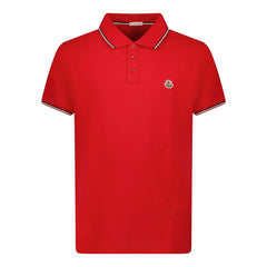 Logo Cotton Polo T-Shirt Red