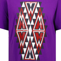 Navajo Cotton T-Shirt Purple