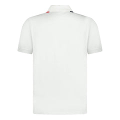 MONCLER POLO SHIRT SLEEVE LOGO WHITE