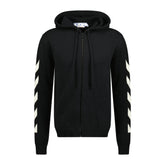 OFF-WHITE Arrow White Knitted Zip Jumper Black